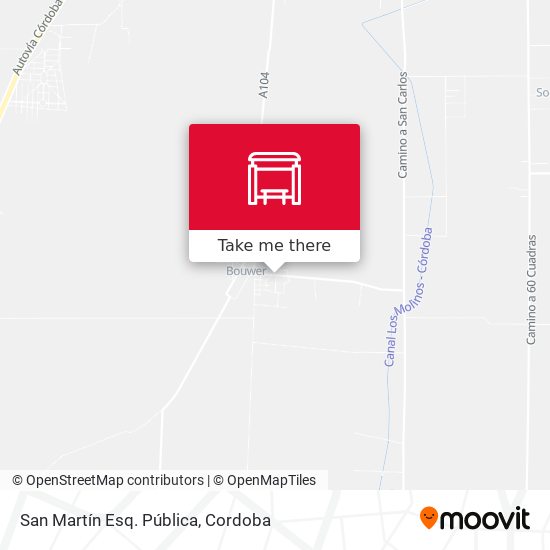 San Martín Esq. Pública map