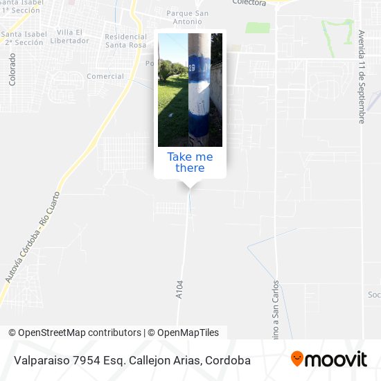 Mapa de Valparaiso 7954 Esq. Callejon Arias