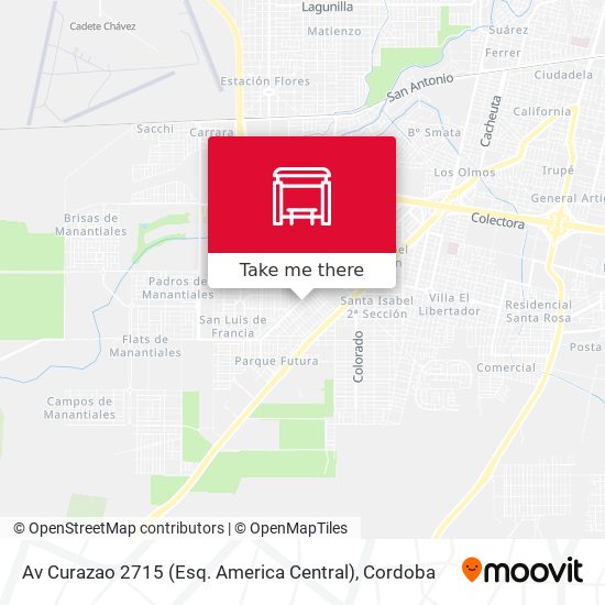 Mapa de Av Curazao 2715 (Esq. America Central)