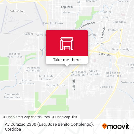 Av Curazao 2300 (Esq. Jose Benito Cottolengo) map