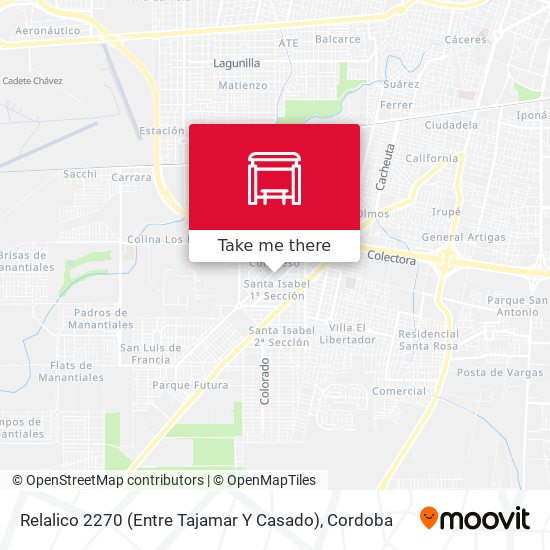 Relalico 2270 (Entre Tajamar Y Casado) map