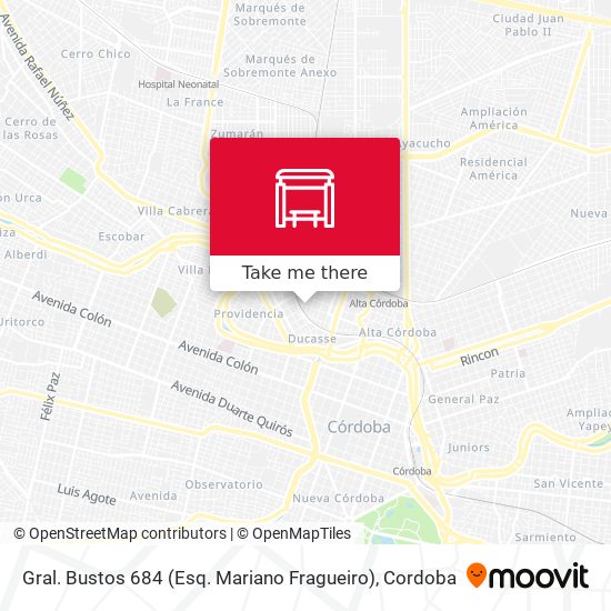 Gral. Bustos 684 (Esq. Mariano Fragueiro) map