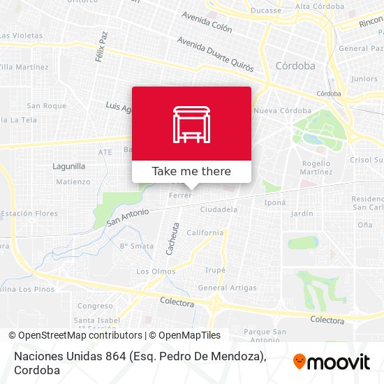 Naciones Unidas 864 (Esq. Pedro De Mendoza) map