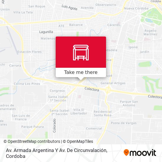 Av. Armada Argentina Y Av. De Circunvalación map