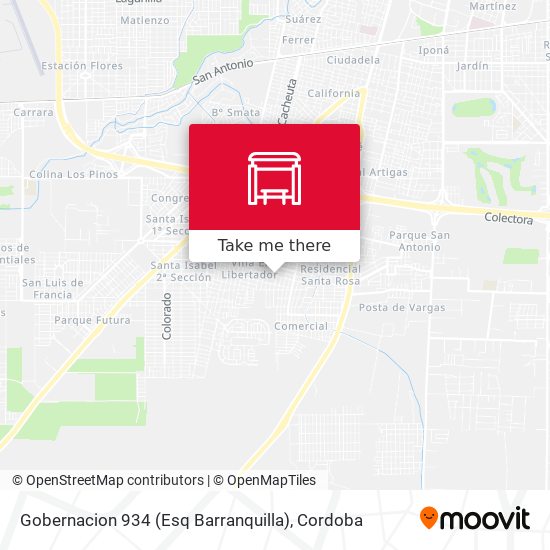 Gobernacion 934  (Esq Barranquilla) map