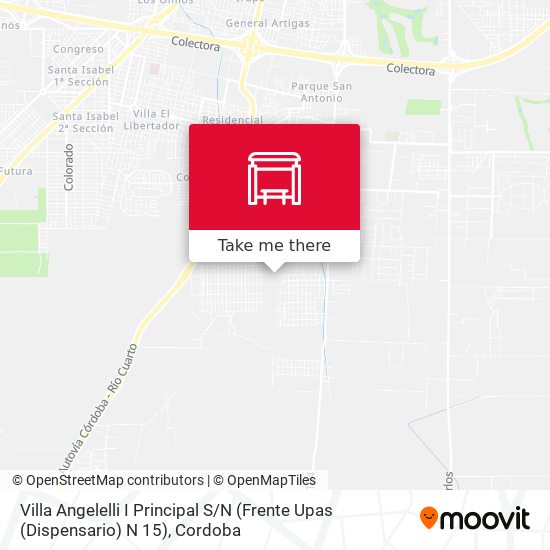 Mapa de Villa Angelelli  I Principal  S / N (Frente Upas (Dispensario) N 15)