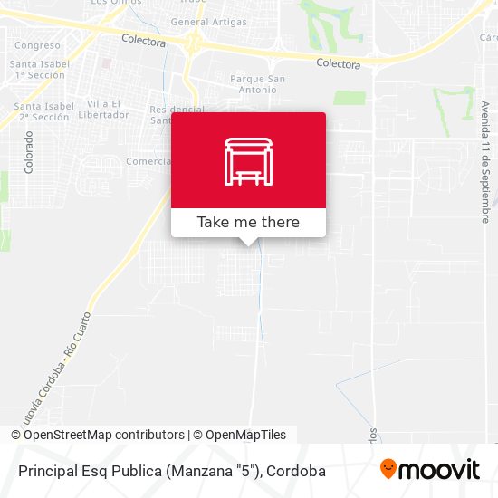 Mapa de Principal Esq Publica (Manzana "5")