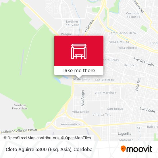 Cleto Aguirre 6300 (Esq. Asia) map