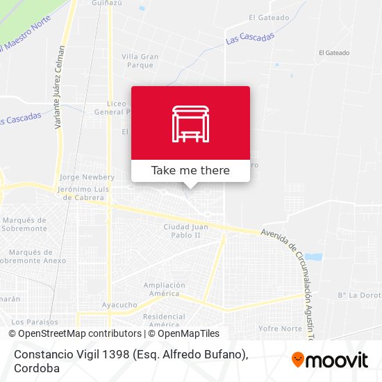Constancio Vigil 1398 (Esq. Alfredo Bufano) map