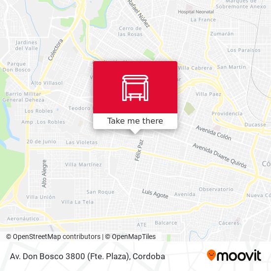 Av. Don Bosco 3800 (Fte. Plaza) map