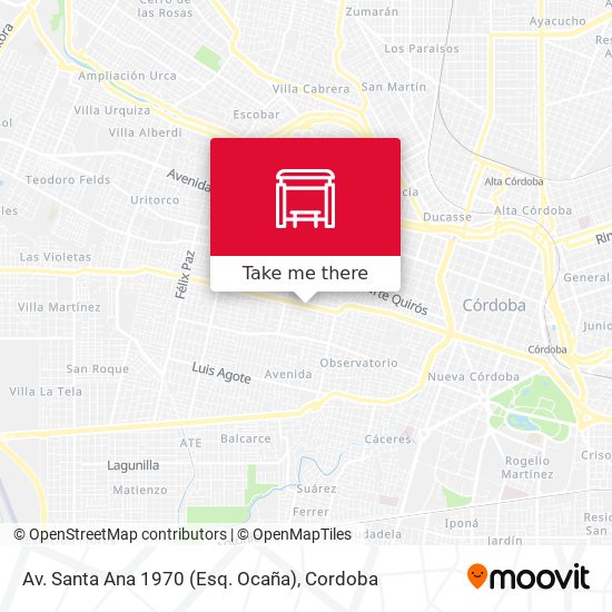 Av. Santa Ana 1970 (Esq. Ocaña) map