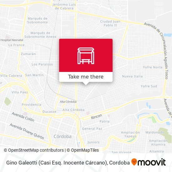 Gino Galeotti (Casi Esq. Inocente Cárcano) map