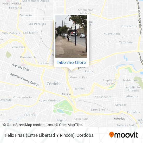 Félix Frías (Entre Libertad Y Rincón) map