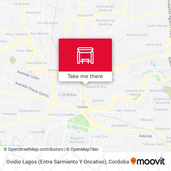 Ovidio Lagos (Entre Sarmiento Y Oncativo) map