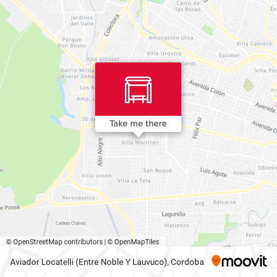 Aviador Locatelli (Entre Noble Y Lauvuco) map