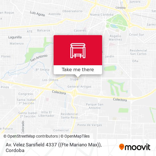 Av. Velez Sarsfield 4337  ((Fte Mariano Max)) map