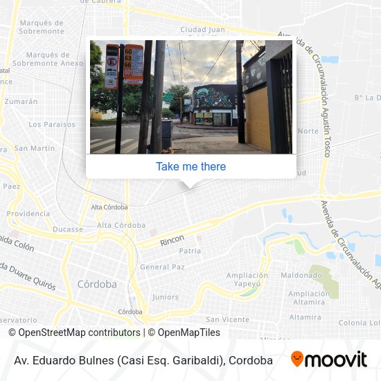 Mapa de Av. Eduardo Bulnes (Casi Esq. Garibaldi)