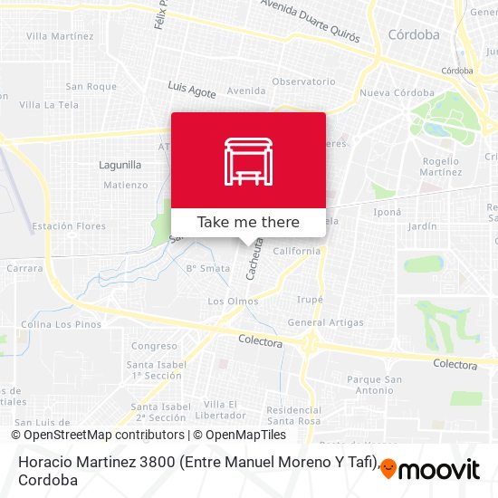 Horacio Martinez 3800 (Entre Manuel Moreno Y Tafi) map