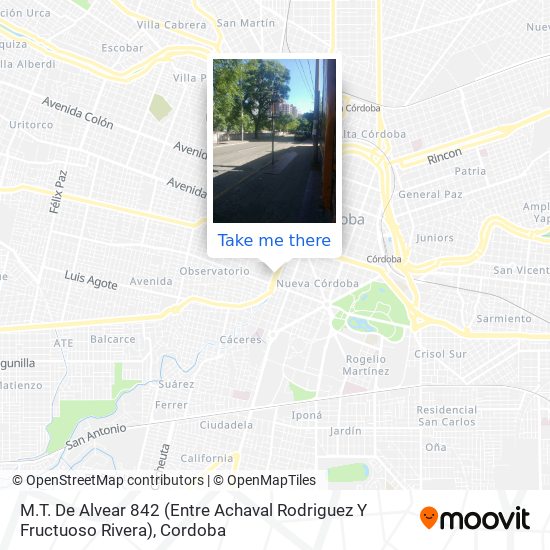 M.T. De Alvear 842 (Entre Achaval Rodriguez Y Fructuoso Rivera) map