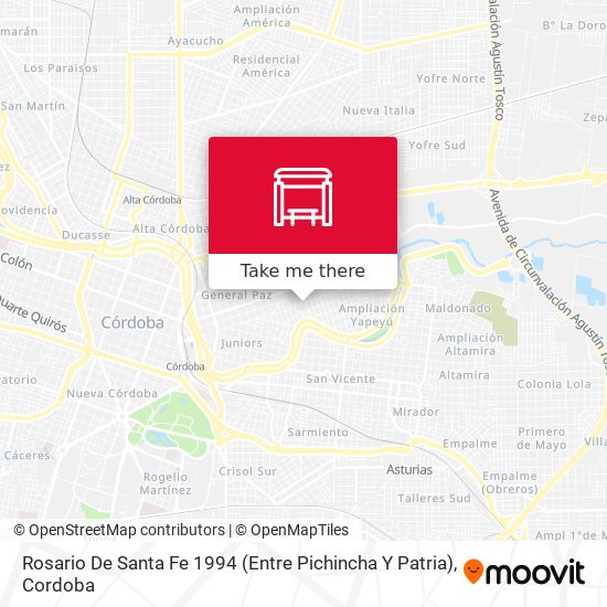 Rosario De Santa Fe 1994 (Entre Pichincha Y Patria) map