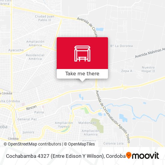 Cochabamba 4327 (Entre Edison Y Wilson) map
