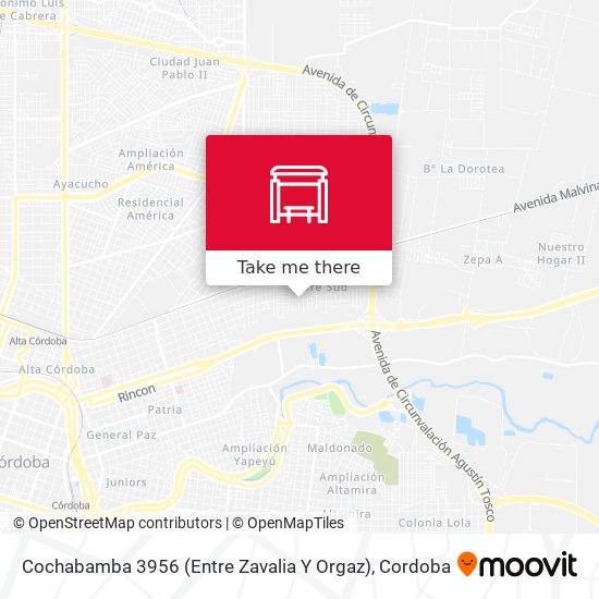 Cochabamba 3956 (Entre Zavalia Y Orgaz) map