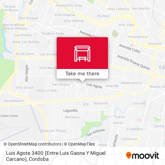 Mapa de Luis Agote 3400 (Entre Luis Gaona Y Miguel Carcano)