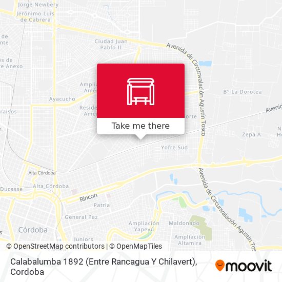 Calabalumba 1892 (Entre Rancagua Y Chilavert) map