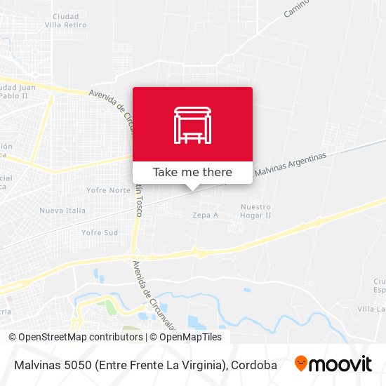 Malvinas 5050 (Entre Frente La Virginia) map