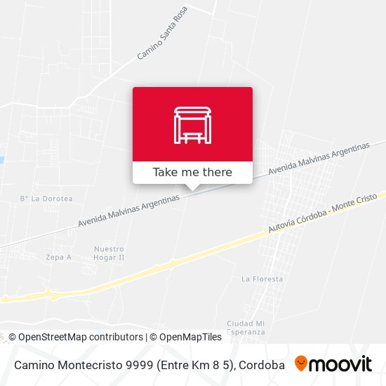 Camino Montecristo 9999 (Entre Km 8 5) map