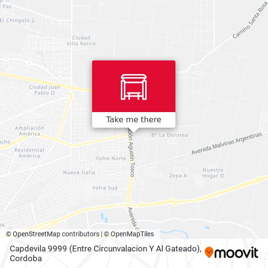 Capdevila 9999 (Entre Circunvalacion Y Al Gateado) map