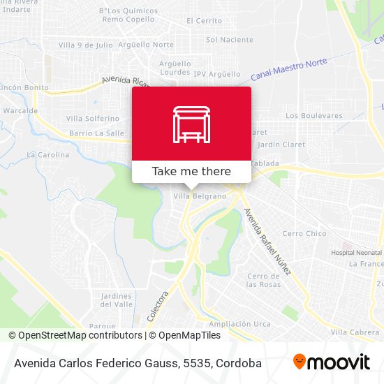 Mapa de Avenida Carlos Federico Gauss, 5535