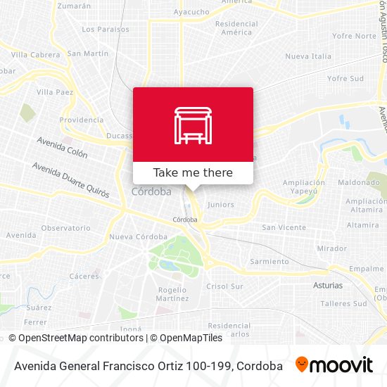 Avenida General Francisco Ortiz 100-199 map