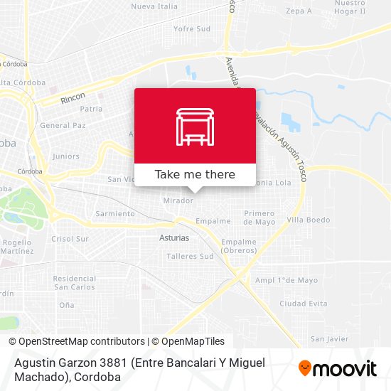 Agustin Garzon 3881 (Entre Bancalari Y Miguel Machado) map
