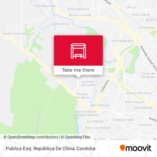 Mapa de Publica Esq. República De China