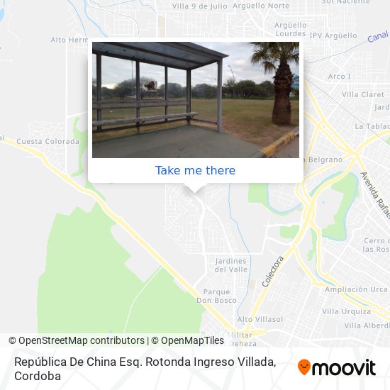 República De China Esq. Rotonda Ingreso Villada map