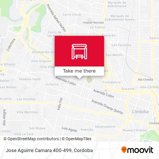 Jose Aguirre Camara 400-499 map