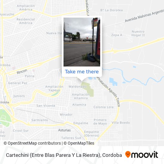 Cartechini  (Entre Blas Parera Y La Riestra) map