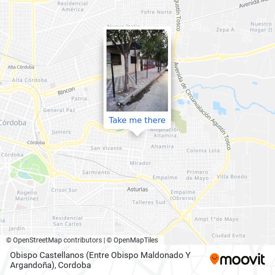 Obispo Castellanos  (Entre Obispo Maldonado Y Argandoña) map