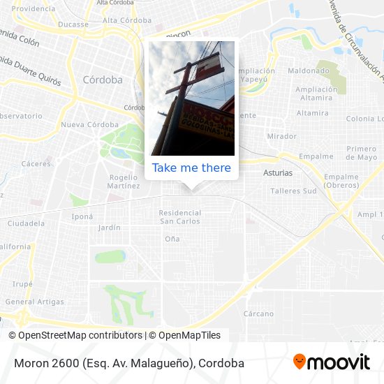 Mapa de Moron 2600 (Esq. Av. Malagueño)