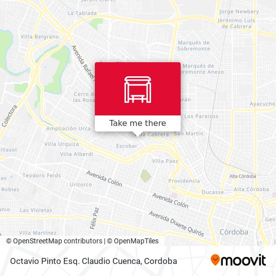 Mapa de Octavio Pinto Esq. Claudio Cuenca