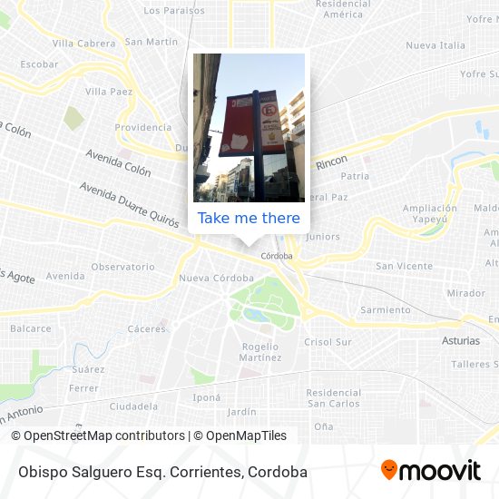 Obispo Salguero Esq. Corrientes map