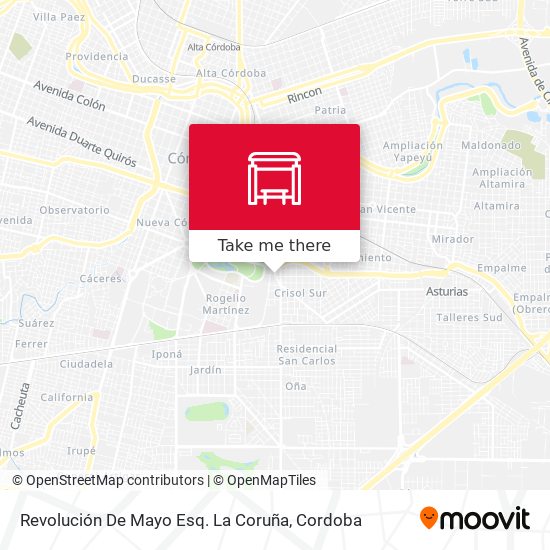 Revolución De Mayo Esq. La Coruña map
