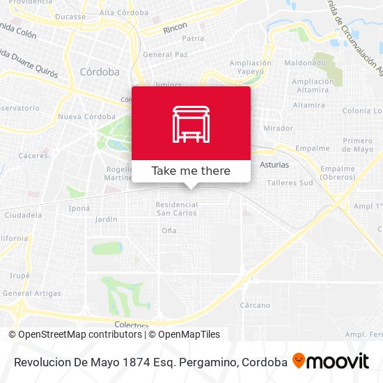 Revolucion De Mayo 1874 Esq. Pergamino map