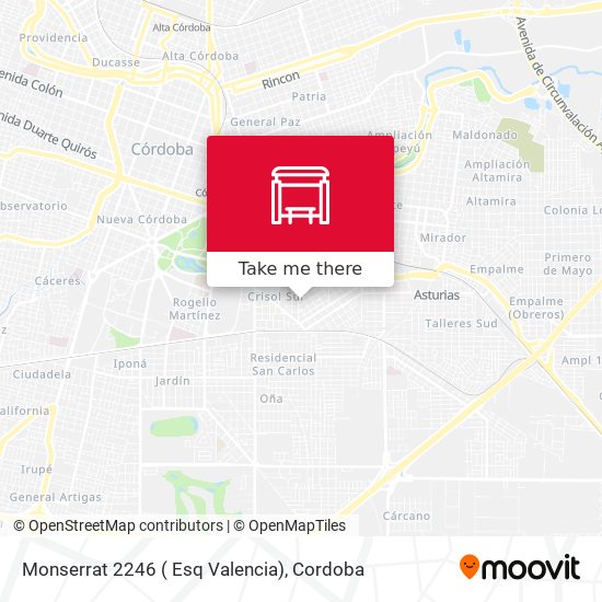 Mapa de Monserrat 2246 ( Esq Valencia)