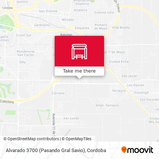 Mapa de Alvarado 3700 (Pasando Gral Savio)