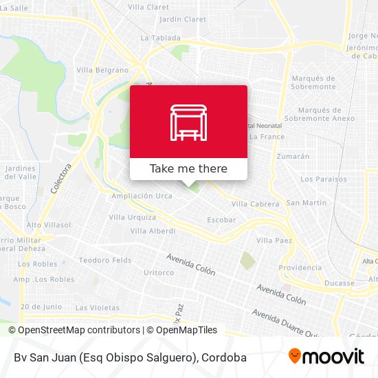 Bv San Juan (Esq  Obispo Salguero) map