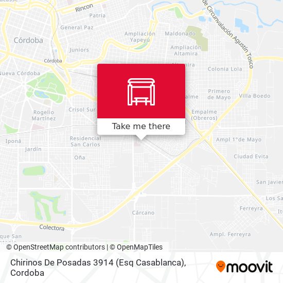 Chirinos De Posadas 3914 (Esq  Casablanca) map