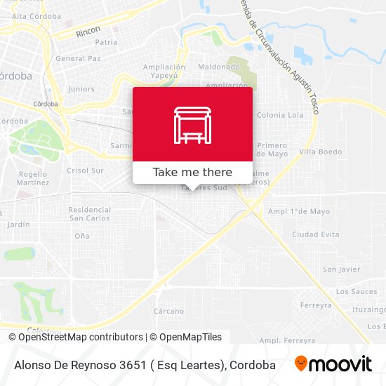 Mapa de Alonso De Reynoso 3651 ( Esq Leartes)