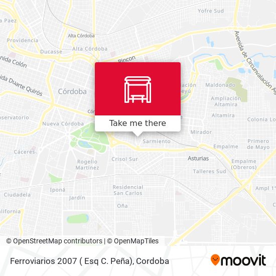 Ferroviarios 2007 ( Esq  C. Peña) map